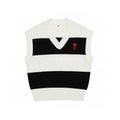 Ami De Coeur knitted stripes Vest