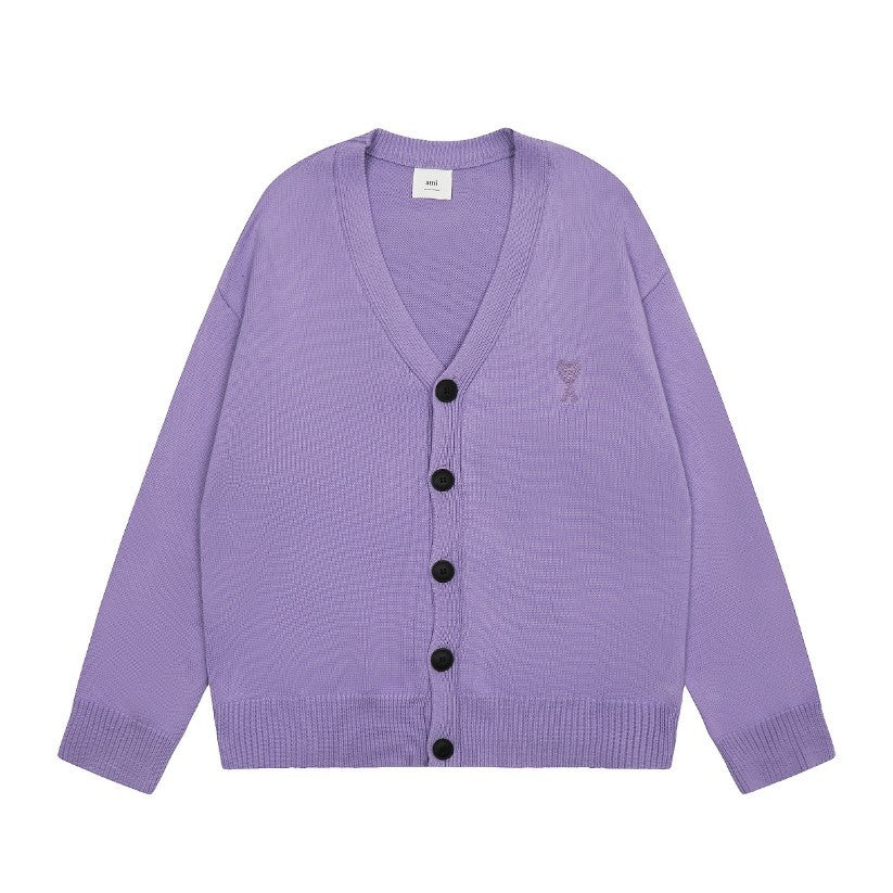 Ami De Coeur small logo Knitted Cardigan