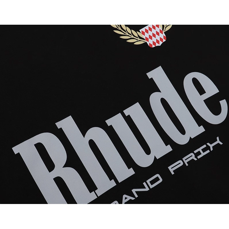 RHUDE Grand Pix Middle Logo tee