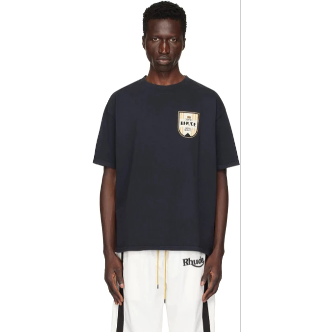 RHUDE Grand Pix Middle Logo tee