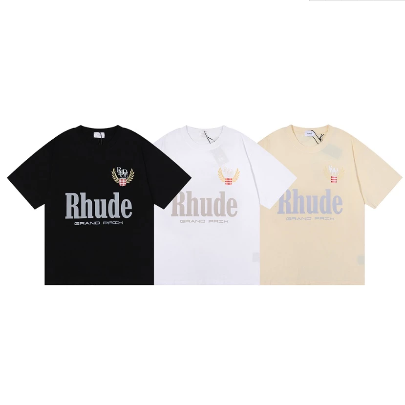 RHUDE Grand Pix Middle Logo tee