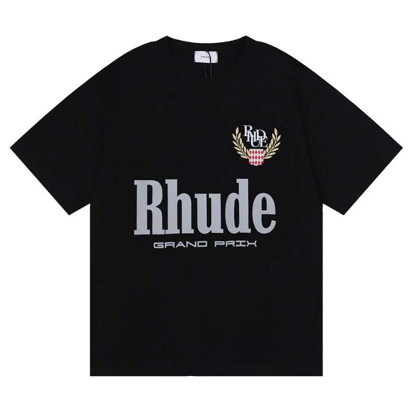 RHUDE Grand Pix Middle Logo tee
