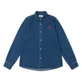 Ami small logo denim long sleeves