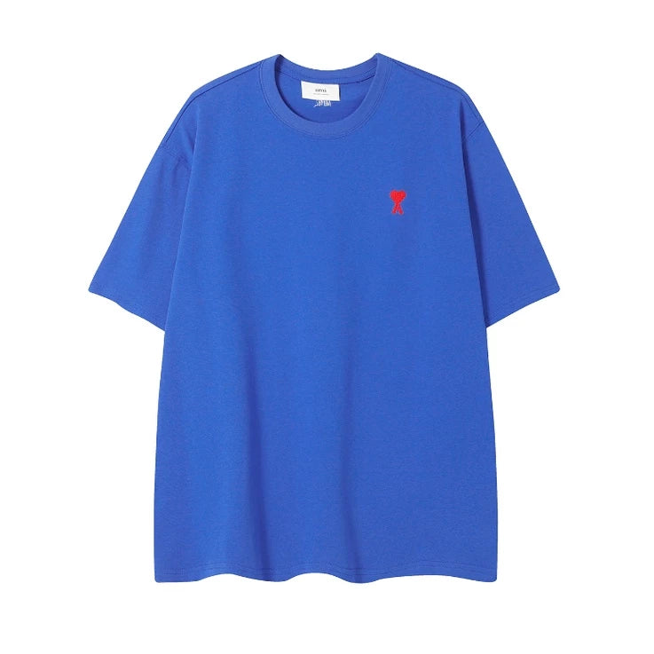 AMI small logo tee royal blue