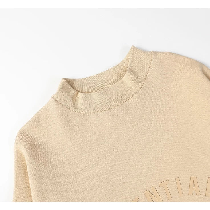 Fear of God Essentials Turtle Neck Arch logo Crewneck Sweater