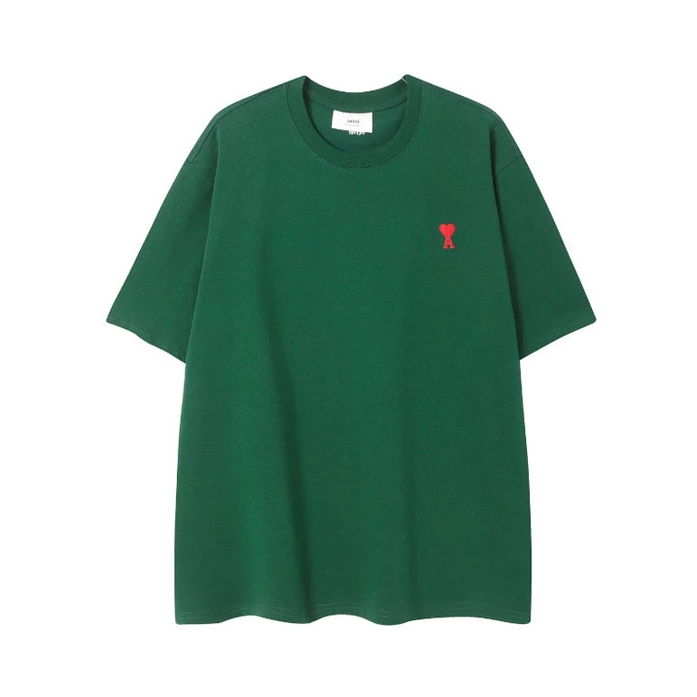 AMI small logo tee green