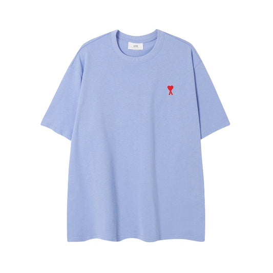 AMI small logo t-shirt sky blue