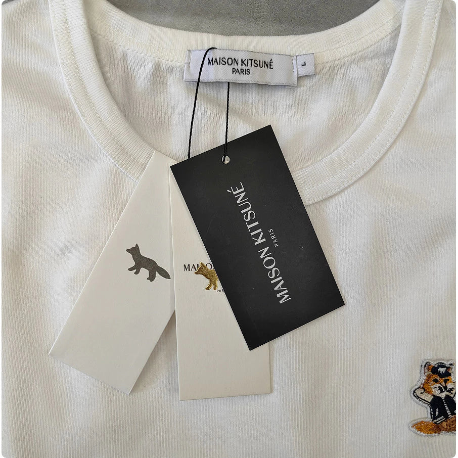 Maison Kitsune chill fox logo T-shirt