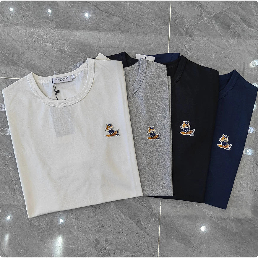 Maison Kitsune chill fox logo T-shirt